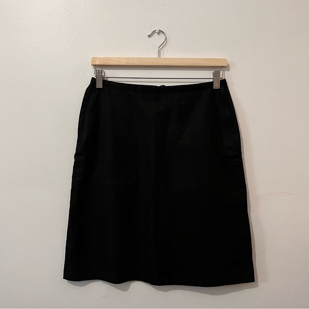Jacob Active Black Sporty Knee Length Skirt